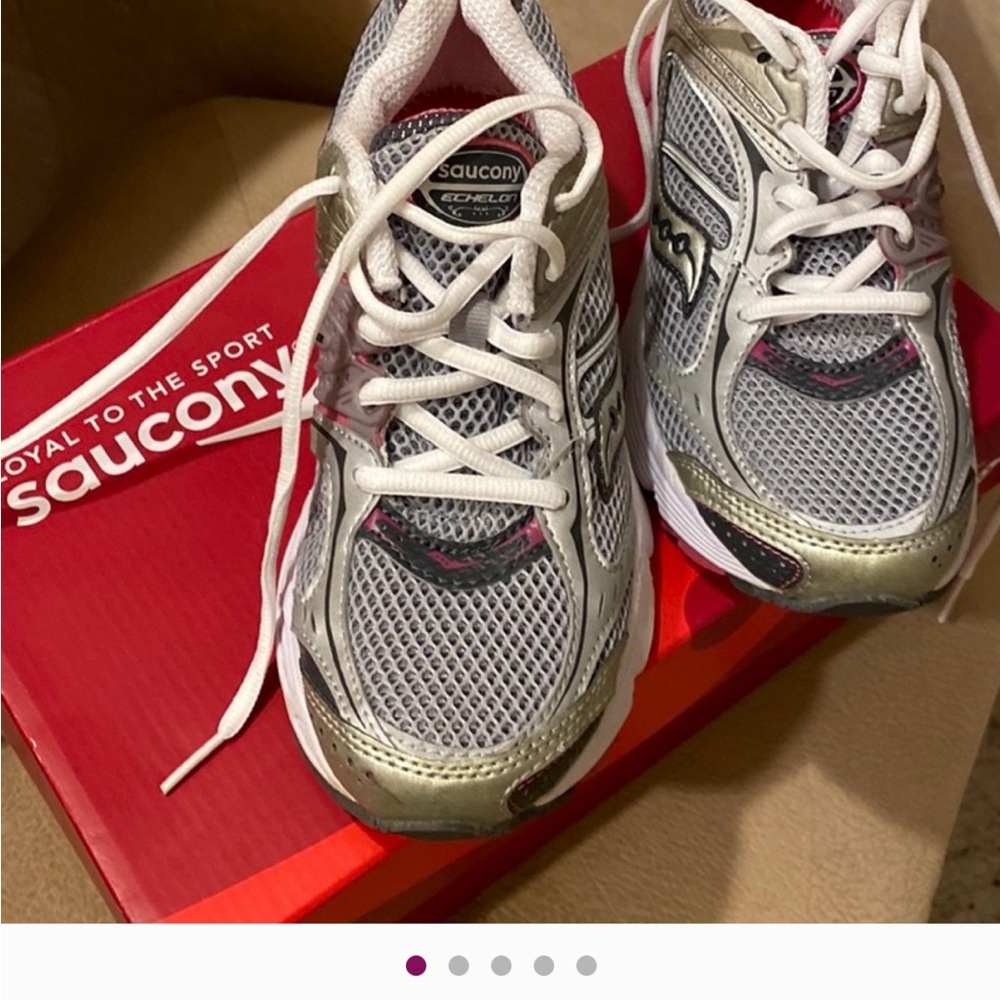 Saucony Women's Athletic Shoes - White, Gray, Silver